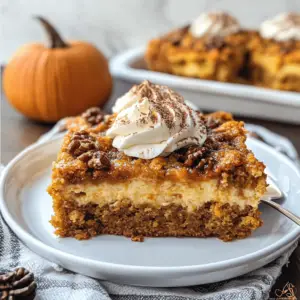 Pumpkin Dump Cake Recipe