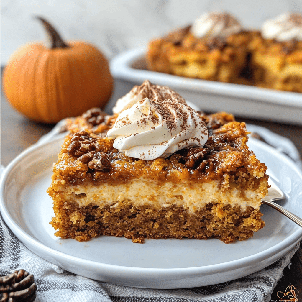 Pumpkin Dump Cake Recipe