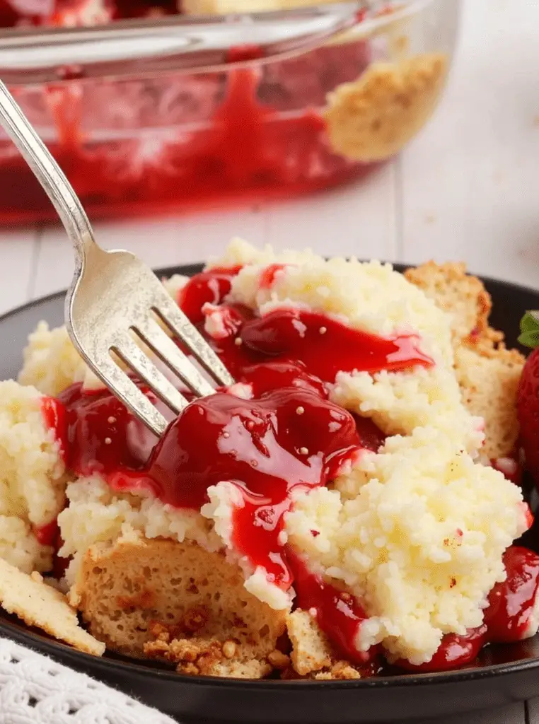 Easy Strawberry Cheesecake Dump Cake Recipe